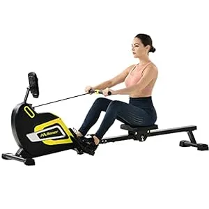 Merax magnetic rowing machine with adjustable resistance for home use