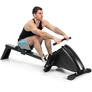 Goplus magnetic foldable rowing machine with 10 resistance levels