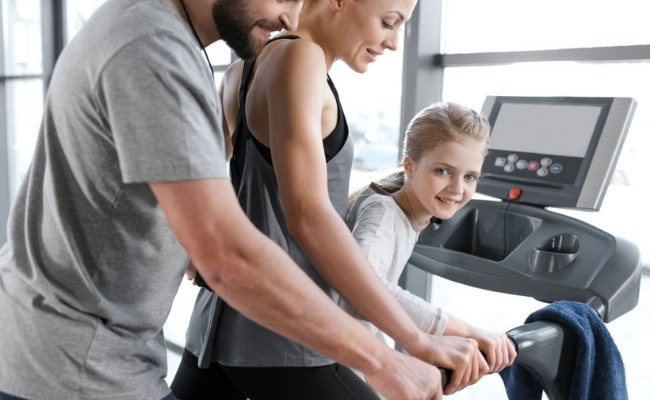 Treadmill for whole family workout