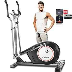 FUNMILY elliptical trainer lightweight home exercise machine with digital display