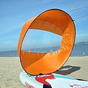 Homebeast 42 inch foldable kayak sail for kayaks, canoes, and SUPs