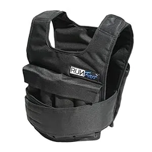 RUNmax Pro weighted vest with shoulder pads and adjustable weights