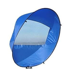 Hydra52 foldable kayak sail with storage bag and clear viewing window