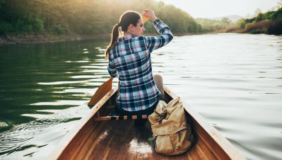 Canoe angler