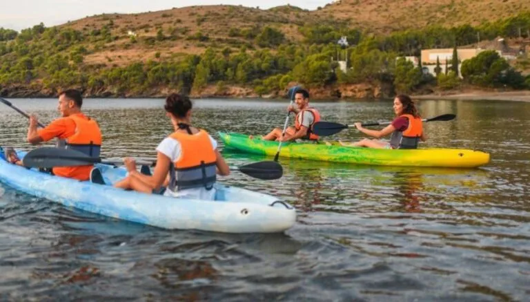 What is the difference between canoeing and kayaking?