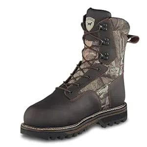 Irish Setter Gunflint II 10-inch waterproof leather hunting boots with 1000g insulation designed for cold weather outdoor hunting