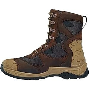 LaCrosse Atlas 8-inch nubuck hunting boots with waterproof protection, EVA midsole, and rugged rubber outsole for all-terrain hunting