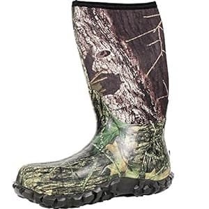 BOGS Classic high hunting boots made with neoprene waterproof insulation and slip-resistant rubber outsole for wet and cold conditions