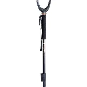 Vanguard Quest M62 hunting shooting stick with rotating rubber fork and adjustable aluminum body