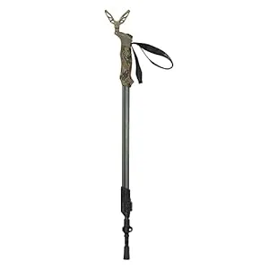 Axial EZ-Stik adjustable hunting shooting stick with push-button height adjustment and monopod design
