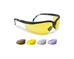 Bertoni tactical shooting glasses with interchangeable lenses set, anti-fog protection, and adjustable frame for hunting and shooting sports