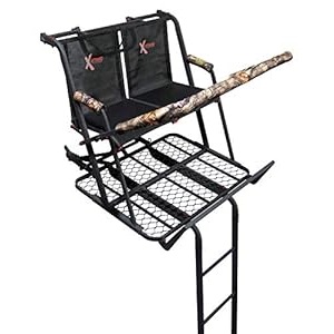 X-Stand Black The Comrade 2 Man Ladder Stand