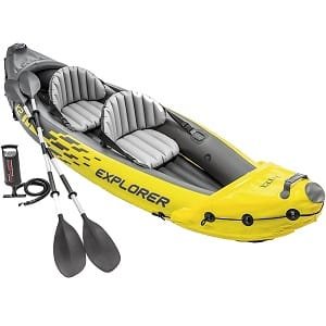 Intex Explorer K2 tandem inflatable kayak for camping trips