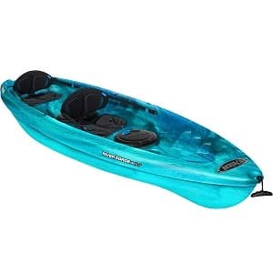 Pelican tandem recreational kayak for camping adventures