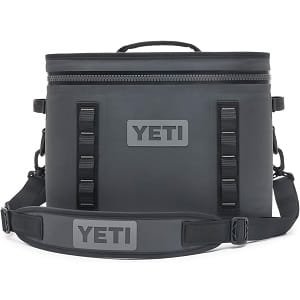 YETI Hopper Flip 18 soft cooler for kayak fishing with waterproof design