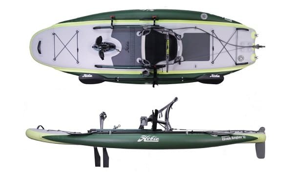 Hobie iTrek Angler 12 inflatable pedal-drive fishing kayak 2026