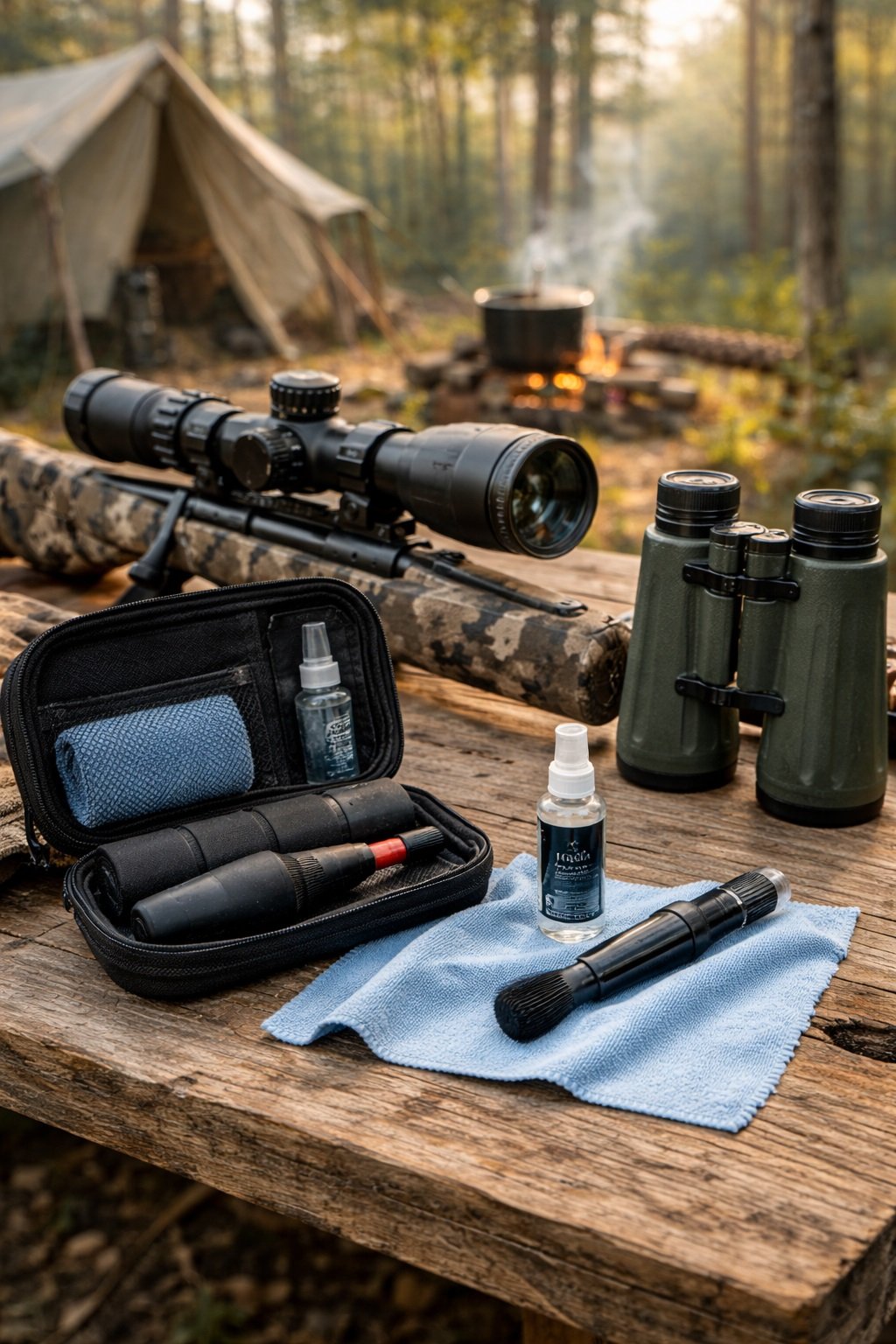 hunting optics cleaning kit tools