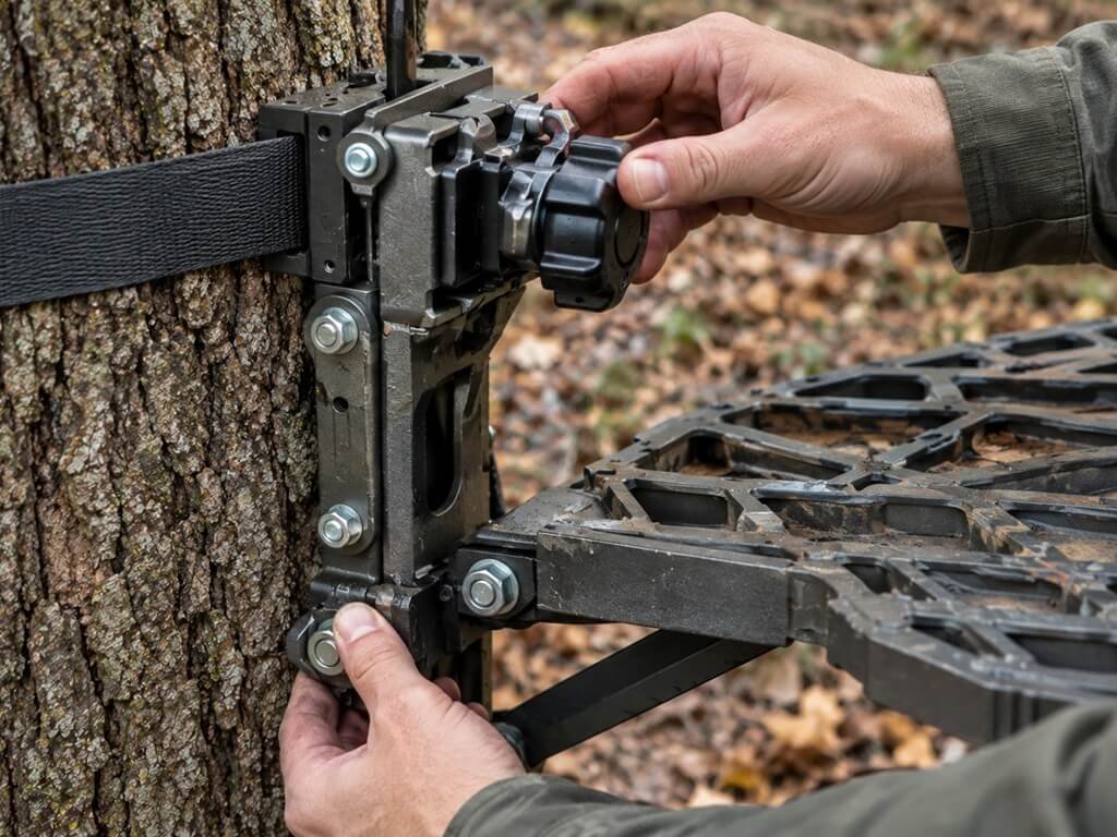Comparison of a platform with built-in leveling and a separate mounting bracket