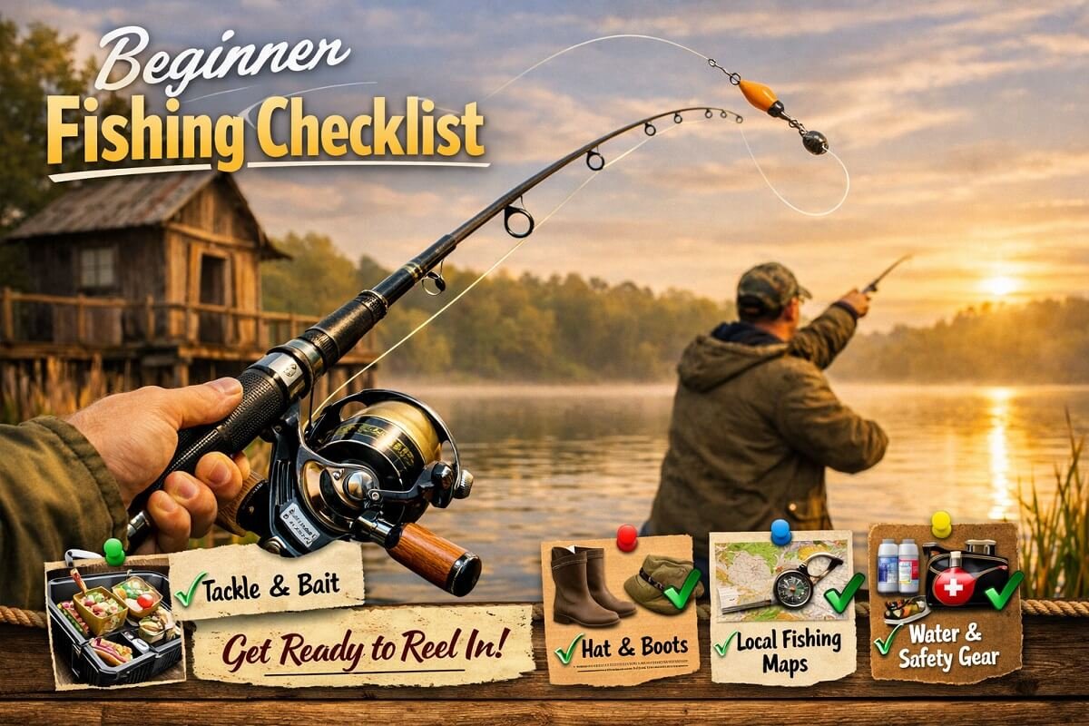Beginner fishing checklist for lakes
