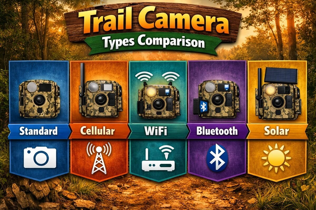 Comparison of different trail camera types 
