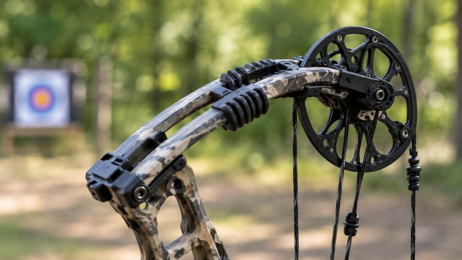 Bowstring silencers fitted to a compound bow string