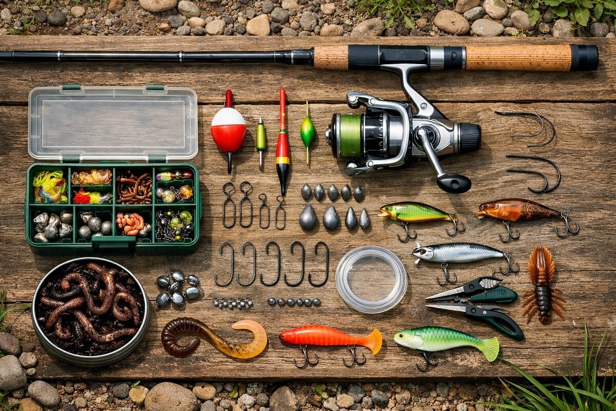 Basic lake fishing gear for beginners