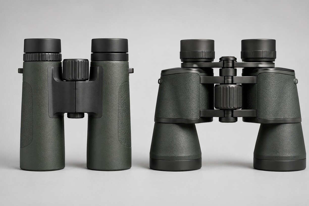 Roof prism vs Porro prism binocular design comparison