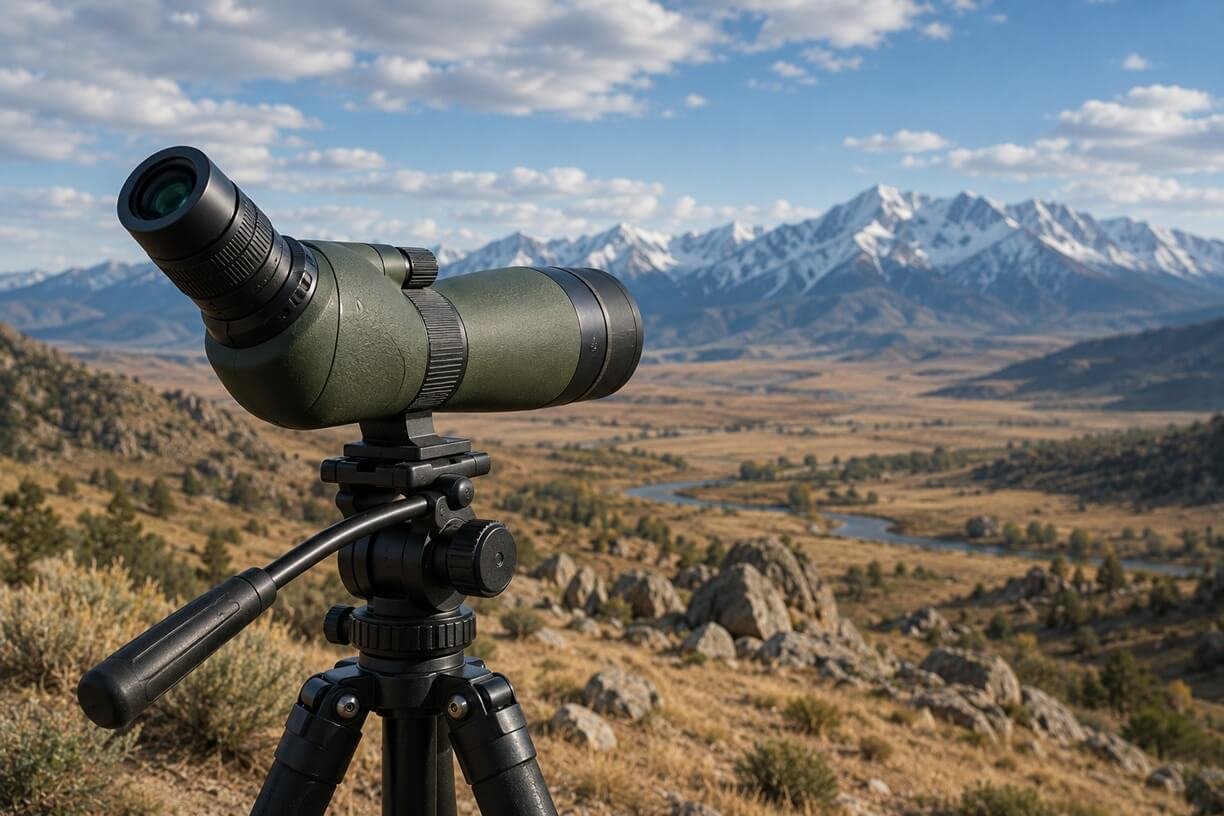 Spotting scope used for long distance observation